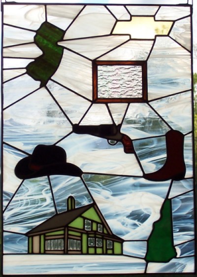 Stained Glass Window Panel