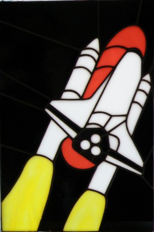 Space Shuttle Stained Glass Pattern